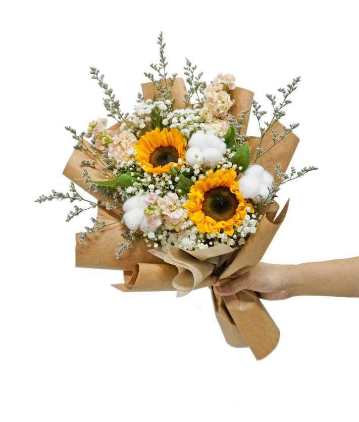 Cotton Flower Bouquet | Online Florist in Singapore