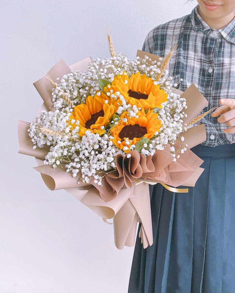 Sunflower Field Bouquet in Singapore | Flowers and Kisses